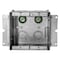 Hubbell Wiring Device-Kellems Electrical Box, Wall Box Type, 2 Gangs, Steel HBL985 - alternate 2